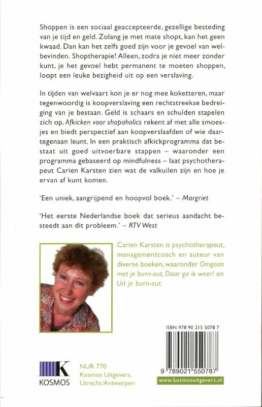 Afkicken Voor Shopaholics achterkant