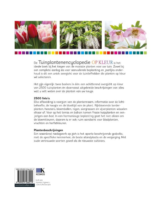 Tuinplantenencyclopedie op kleur achterkant