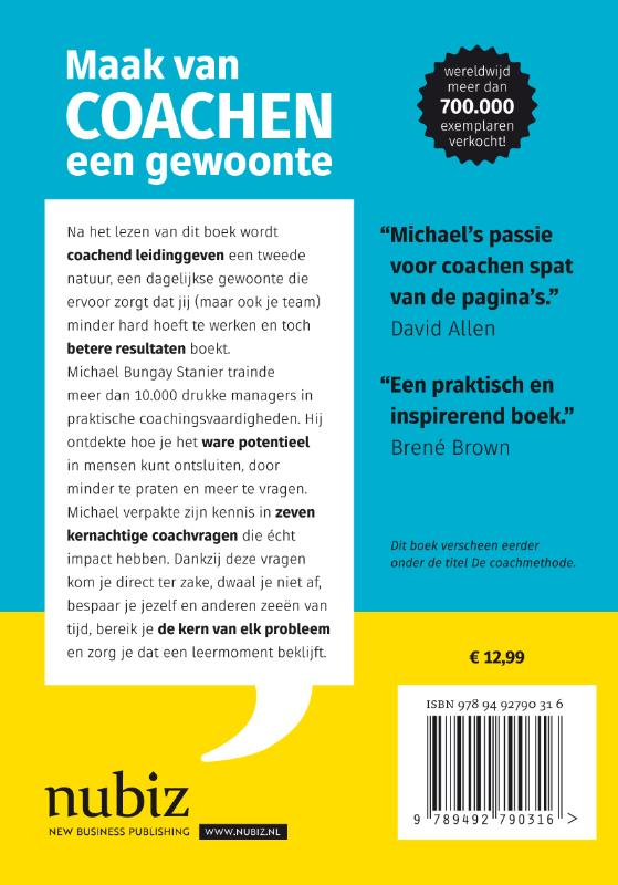 Maak van coachen een gewoonte achterkant