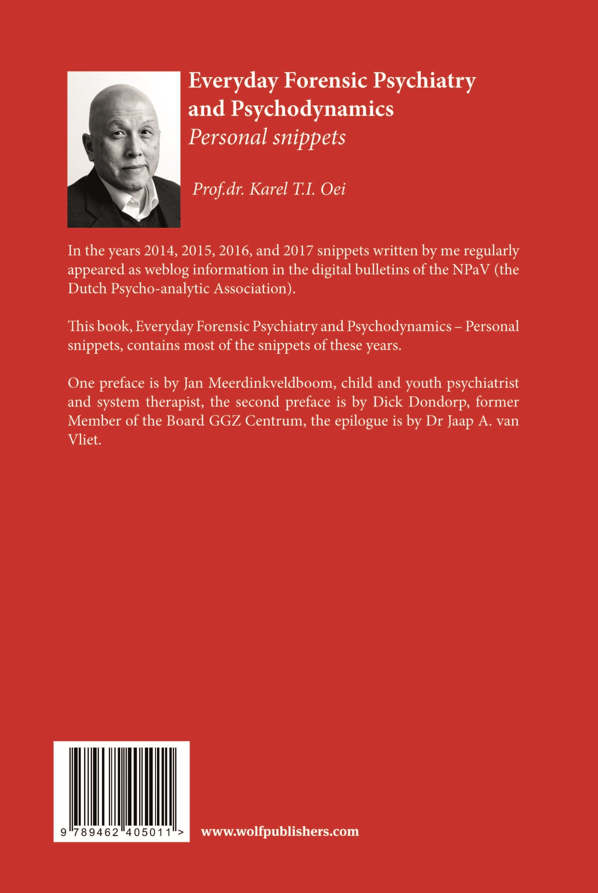 Everyday Psychiatry and Psychodynamics Personal Snippets achterkant