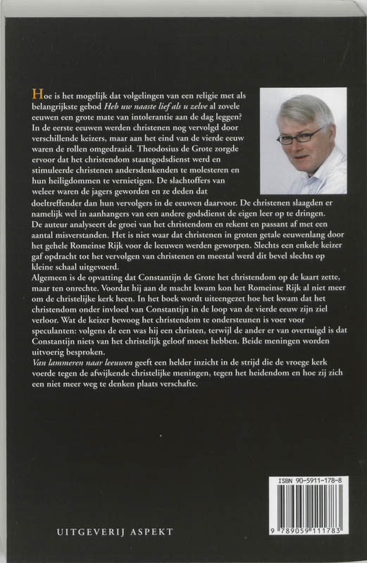 Van lammeren naar leeuwen Van lammeren naar leeuwen achterkant