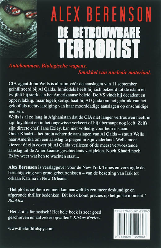 De Betrouwbare Terrorist achterkant