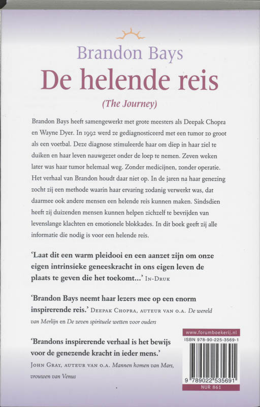 De helende Reis achterkant