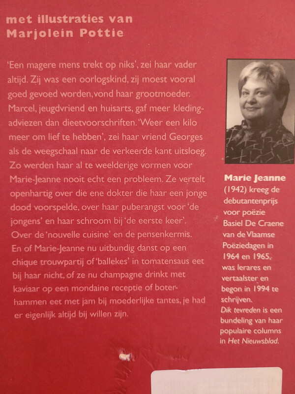 MARIE JEANNE DIK TEVREDEN achterkant