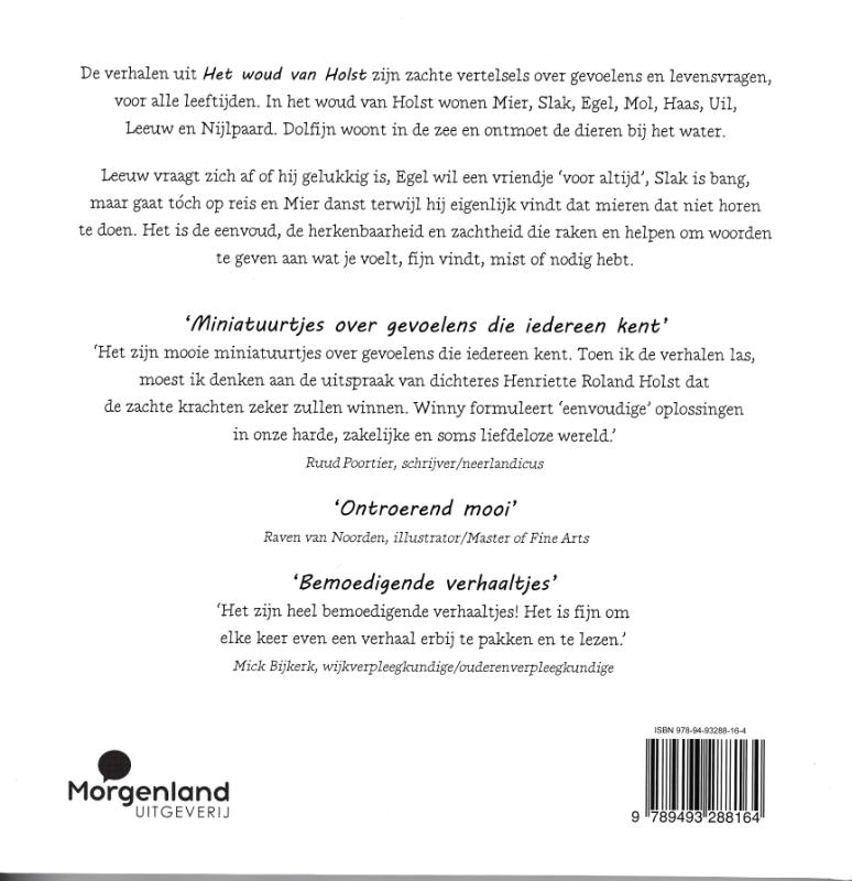 Het woud van Holst achterkant