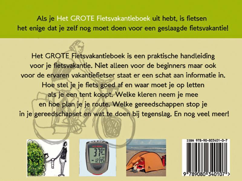 Het GROTE Fietsvakantieboek achterkant