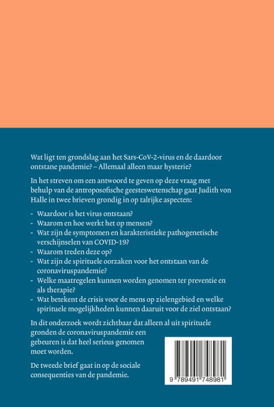 De coronaviruspandemie achterkant