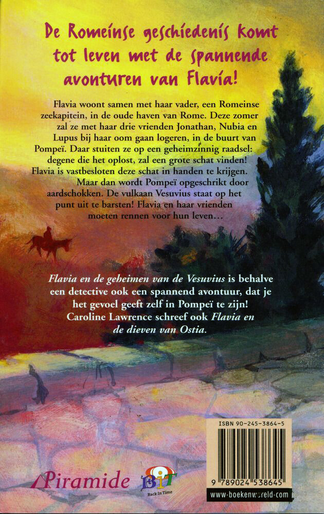 Flavia en de geheimen van de Vesuvius / Back in time achterkant