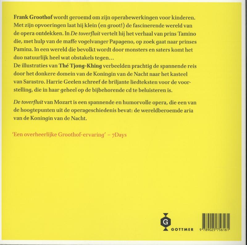 De toverfluit. CD-boek achterkant