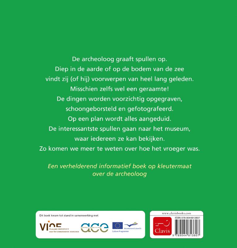 Beroepenreeks - De archeoloog achterkant