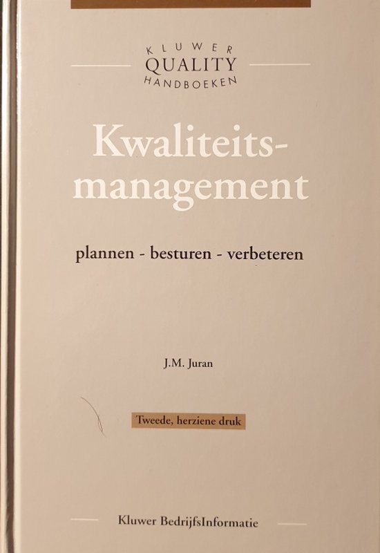 Kwaliteitsmanagement / Kluwer quality handboeken