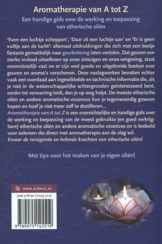 Aromatherapie van A tot Z achterkant