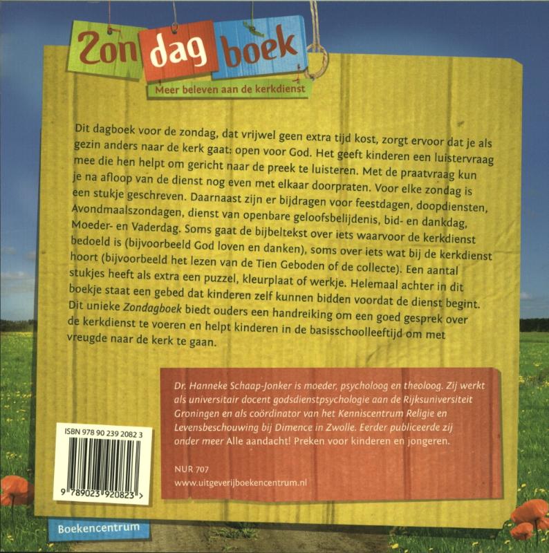 Zondagboek achterkant