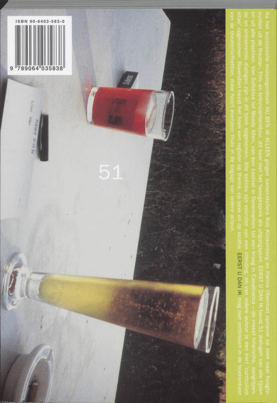 Eerst u dan ik Eerst u dan ik achterkant