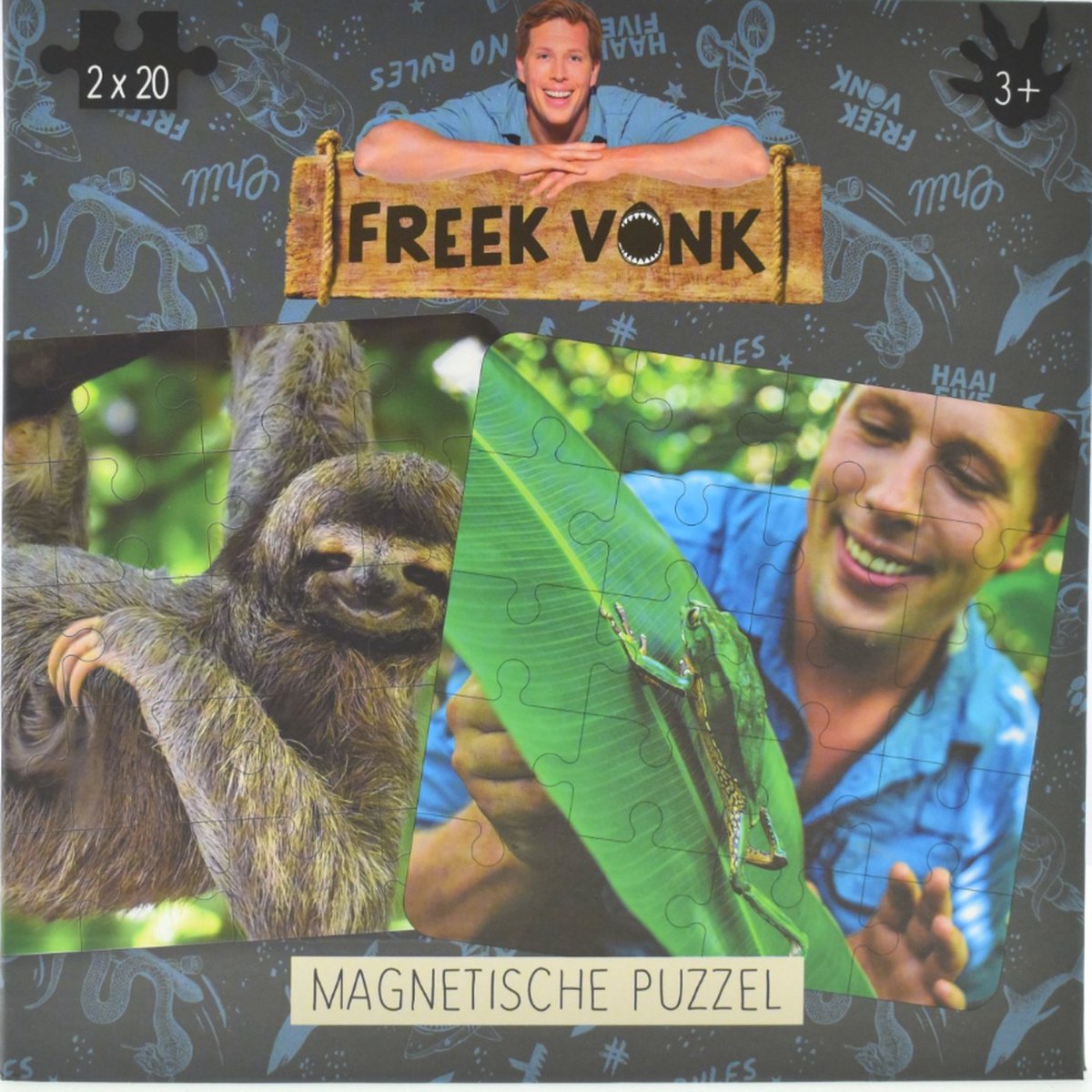 Freek Vonk Magnetische Legpuzzel - 2 x 20