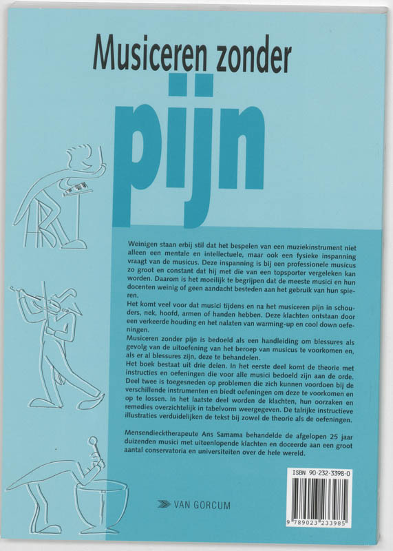 Musiceren zonder pijn achterkant