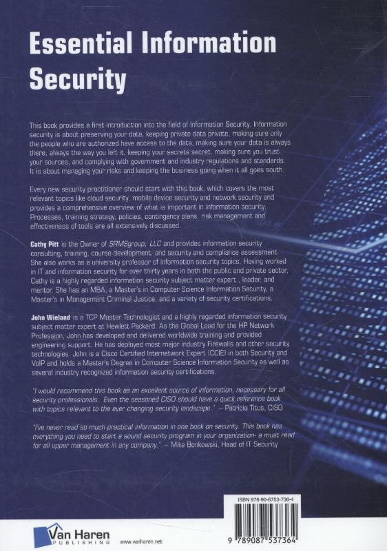 Essential information security achterkant