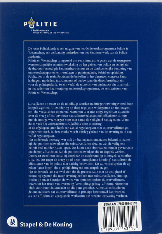 Solosurveillance achterkant