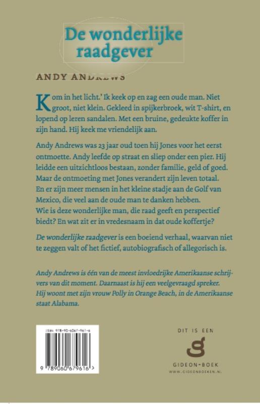 De Wonderlijke raadgever achterkant