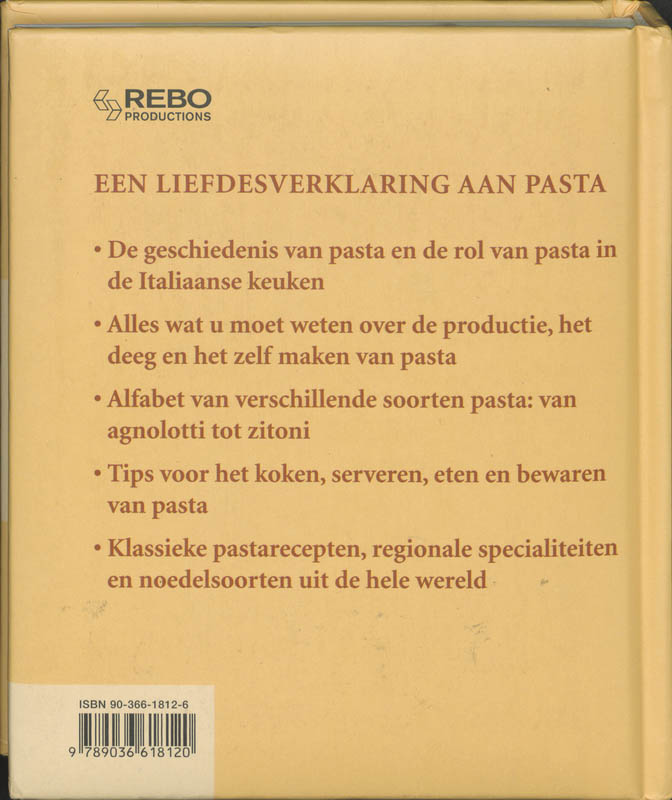 Dumonts Kleine Lexicon Van Pasta achterkant