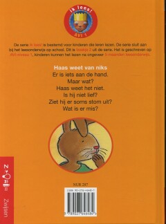Haas weet van niks / Ik lees! / AVI 1 achterkant