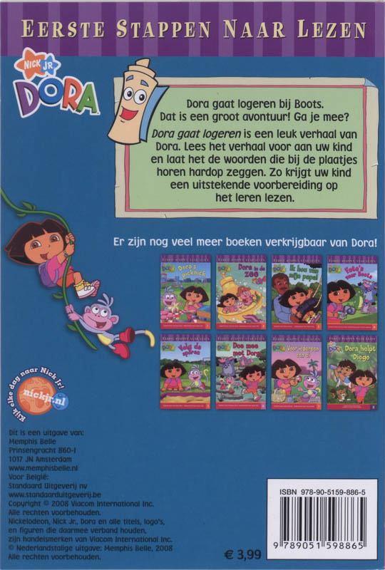Dora / Dora gaat logeren / Dora / 9 achterkant