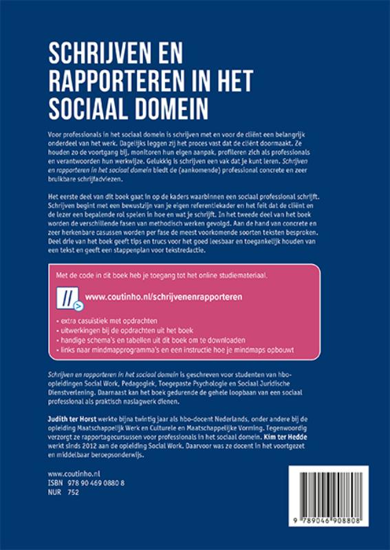 Schrijven en rapporteren in het sociaal domein achterkant