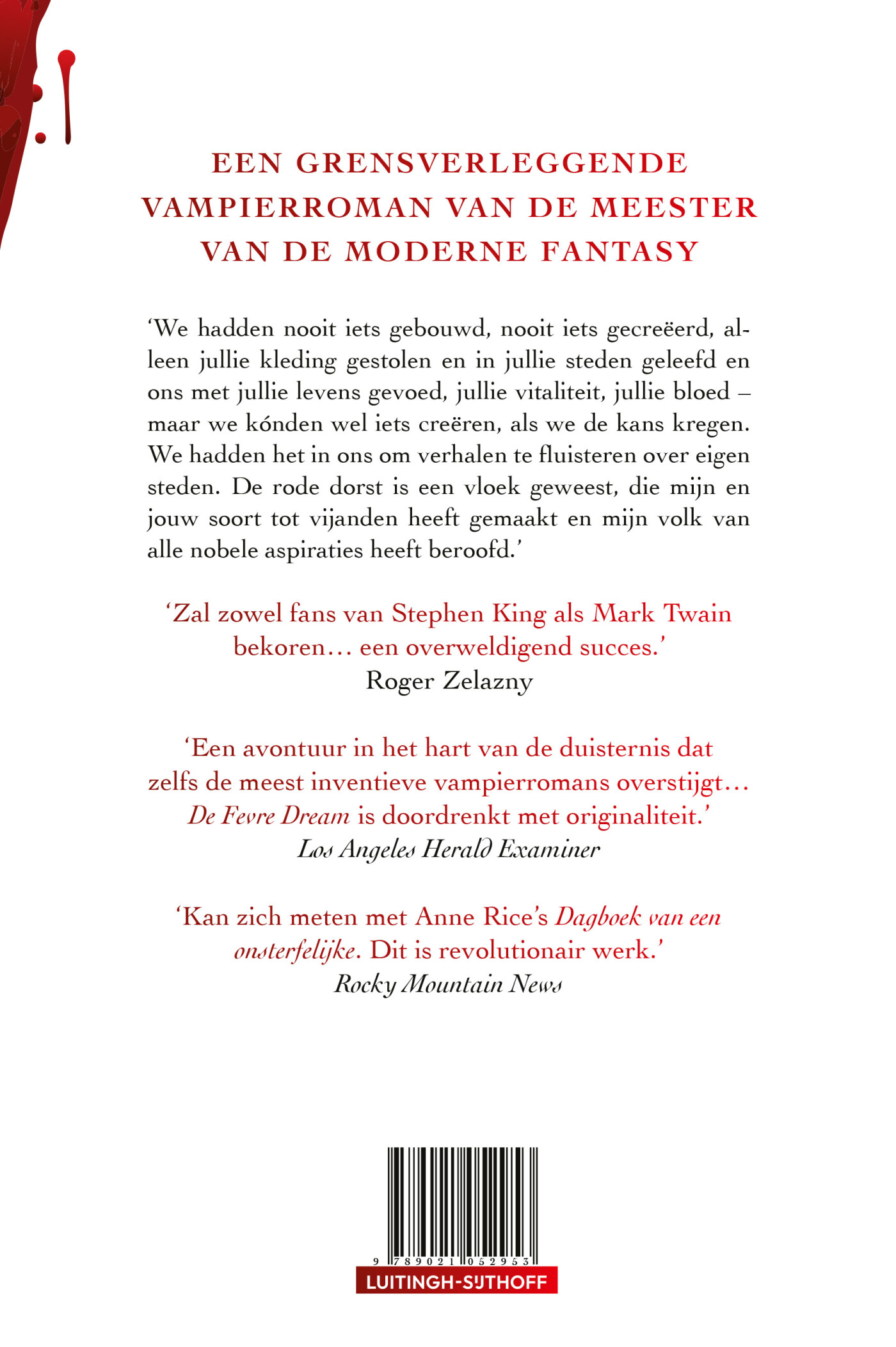 De Fevre Dream achterkant