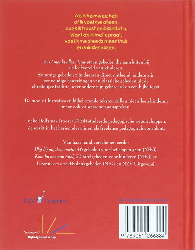 U MAAKT ALLES NIEUW achterkant