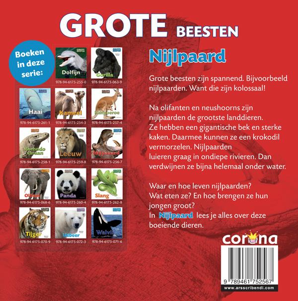 Nijlpaard / Grote Beesten achterkant