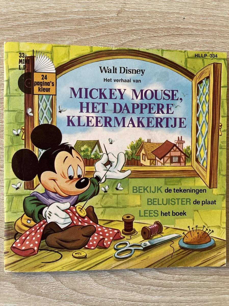 boekenbalie_9789047626725_cover Mickey Mouse , het dappere kleermakertje boekje met mini LP