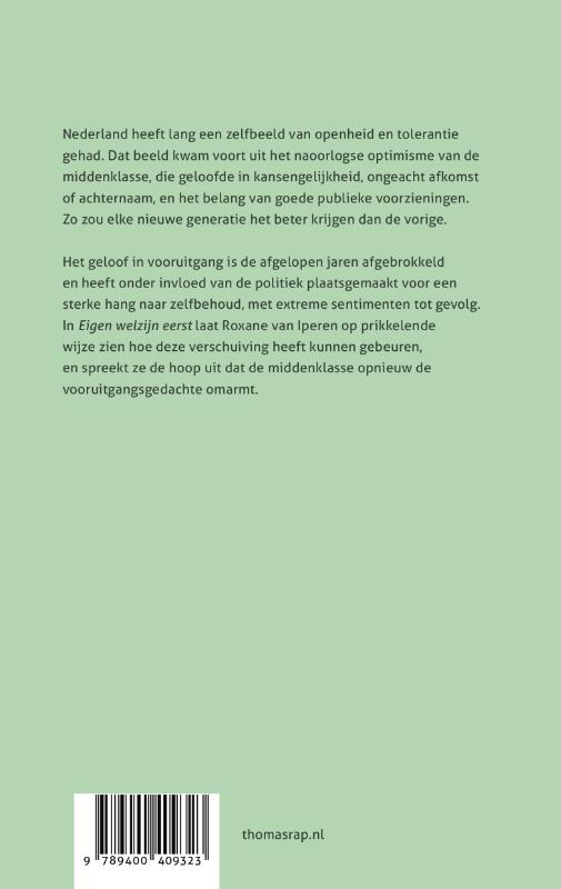 Eigen welzijn eerst Eigen welzijn eerst achterkant