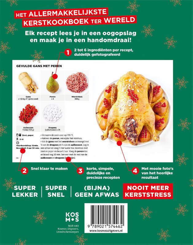 Het allermakkelijkste Kerstkookboek ter wereld achterkant