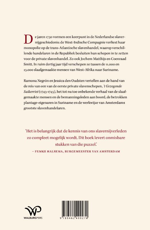 De grootste slavenhandelaren van Amsterdam De grootste slavenhandelaren van Amsterdam achterkant