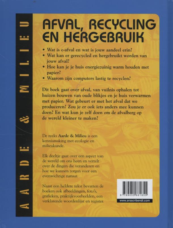 Recycling En Afval Aarde En Milieu achterkant