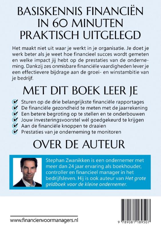 Financiën voor managers en ondernemers in 60 minuten achterkant