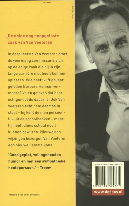 Van Veeteren en de zaak-G. / Van Veeteren-reeks / 10 achterkant