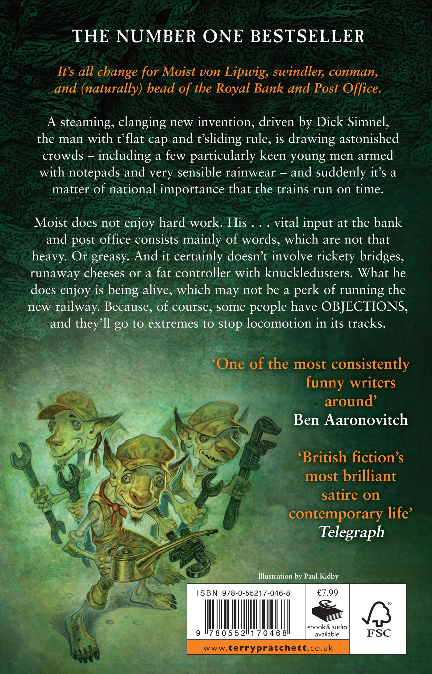 Raising Steam / Discworld Novels achterkant