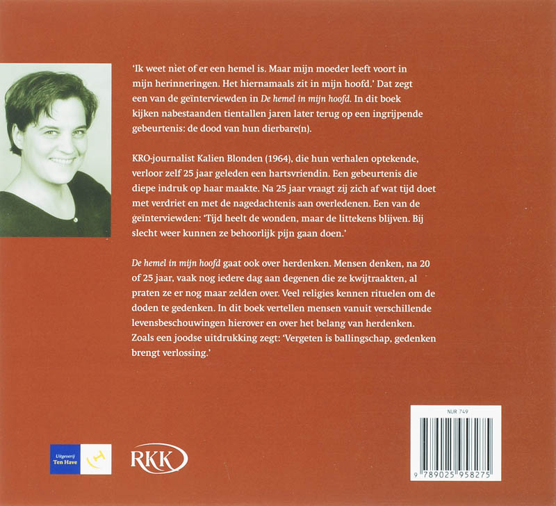 De hemel in mijn hoofd De hemel in mijn hoofd achterkant