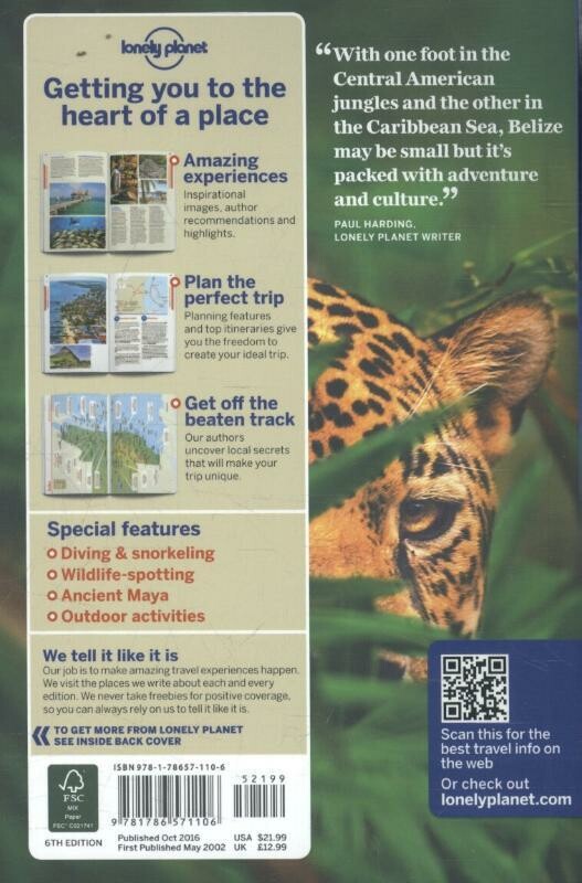 Lonely Planet Belize dr 6 achterkant