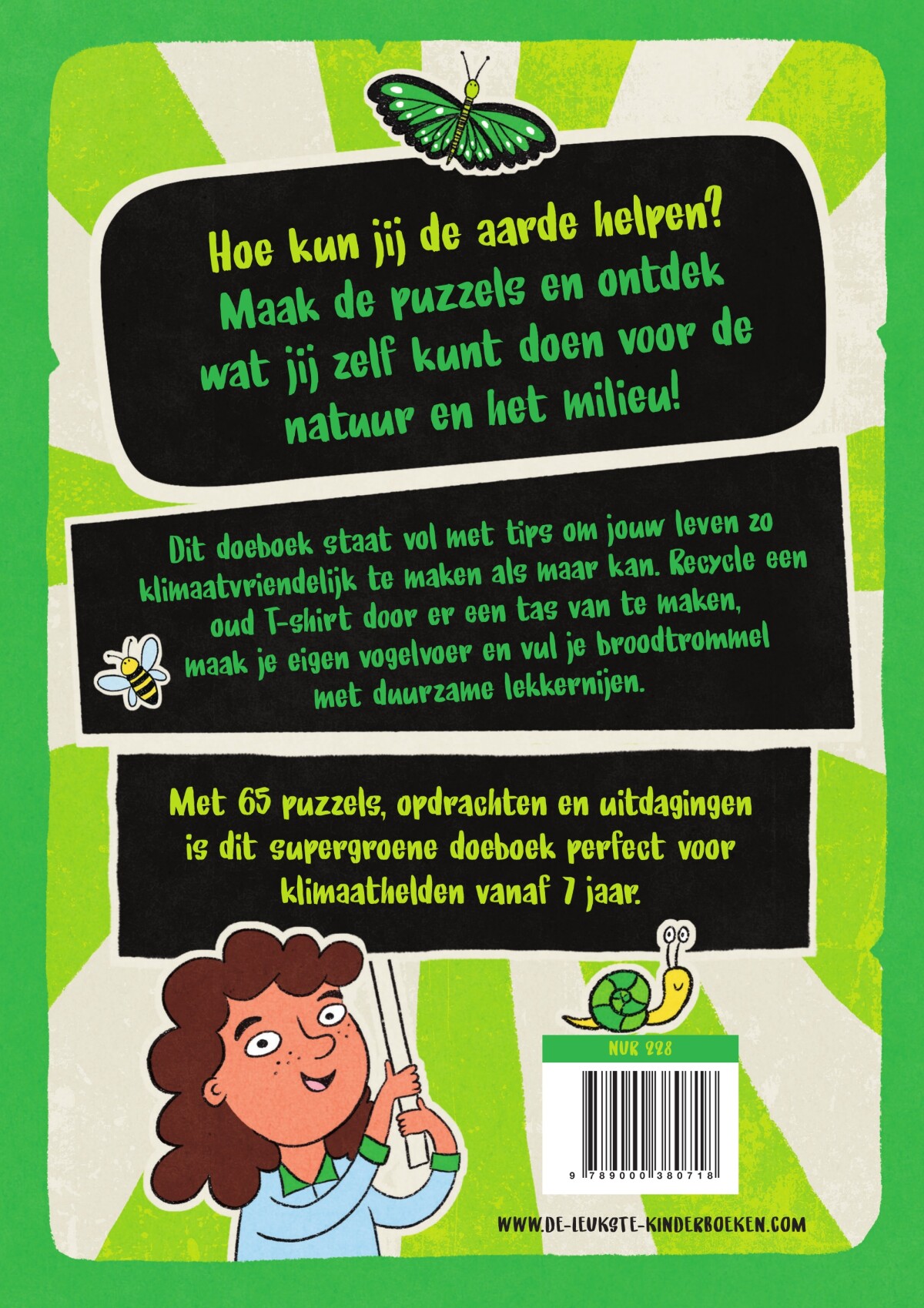 Het groene rebellen doeboek achterkant