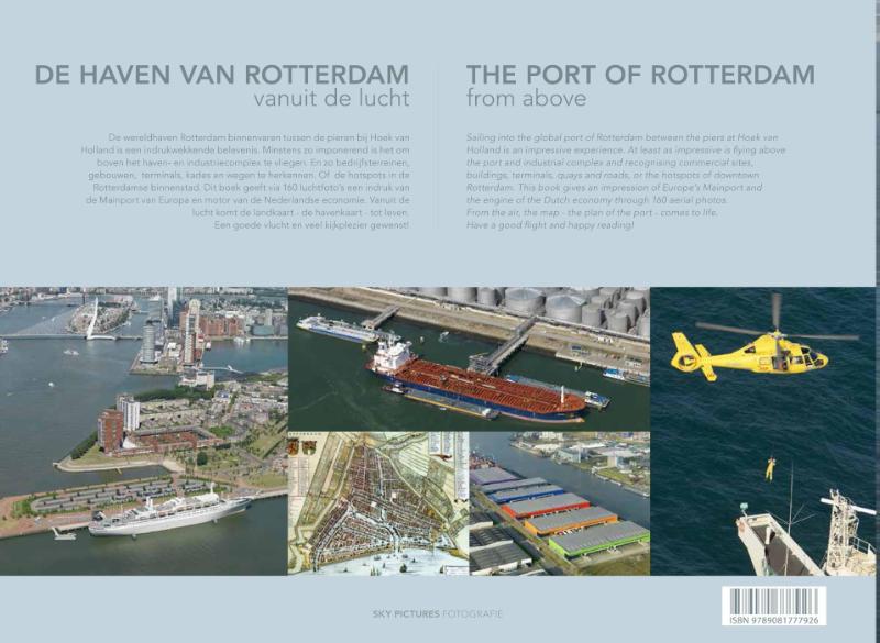 De haven van Rotterdam vanuit de lucht achterkant