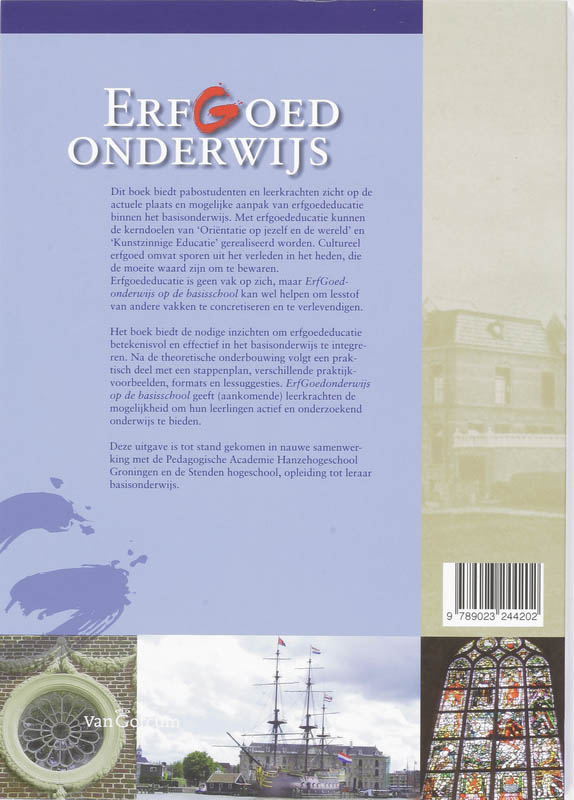 Erfgoed Onderwijs op de basisschool achterkant