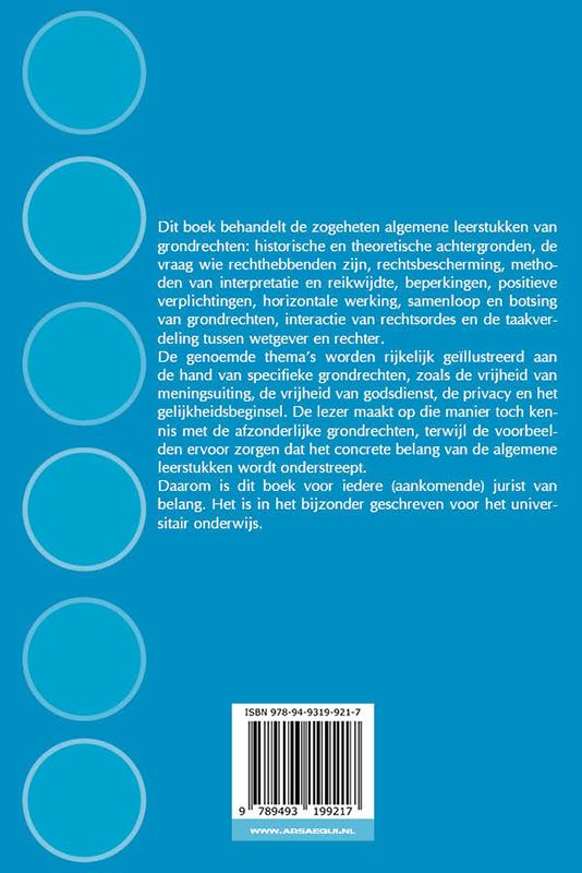 Hoofdstukken grondrechten / Ars Aequi Handboeken Hoofdstukken grondrechten / Ars Aequi Handboeken achterkant