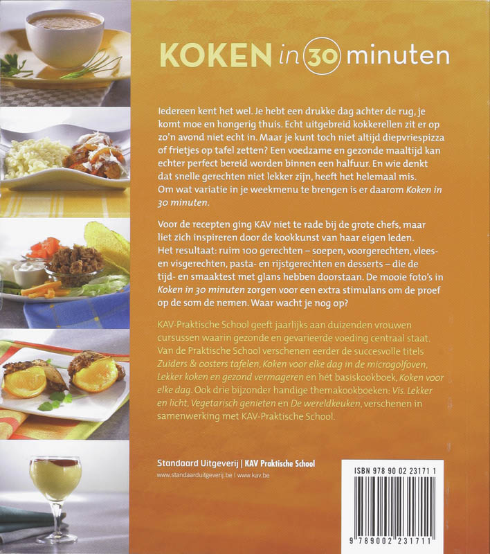 Koken in 30 minuten achterkant