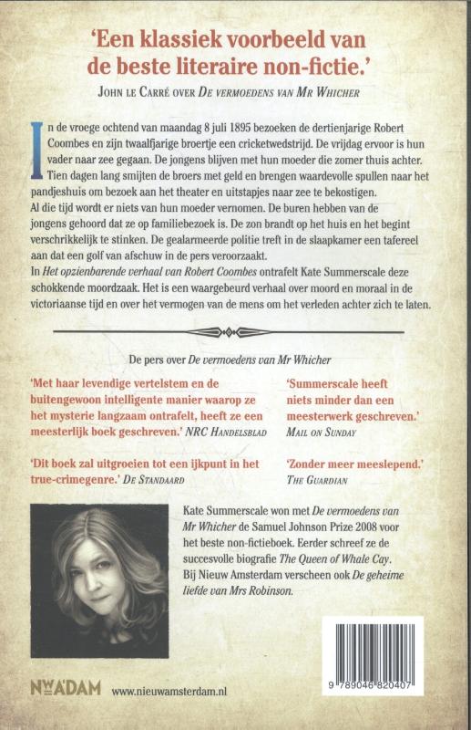Het opzienbarende verhaal van Robert Coombes achterkant