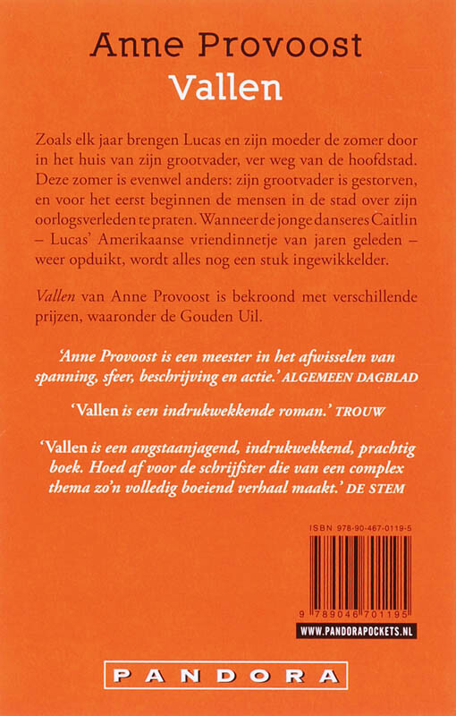 Vallen / Pandora pockets achterkant