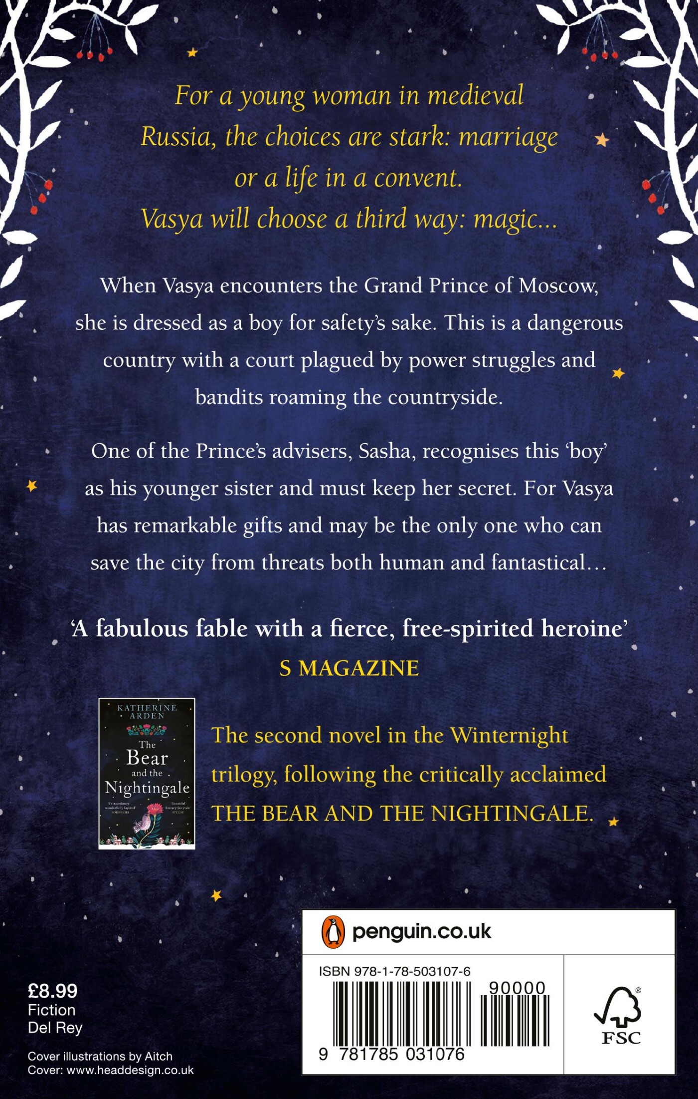 The Girl in The Tower / The Winternight Trilogy / 2 achterkant