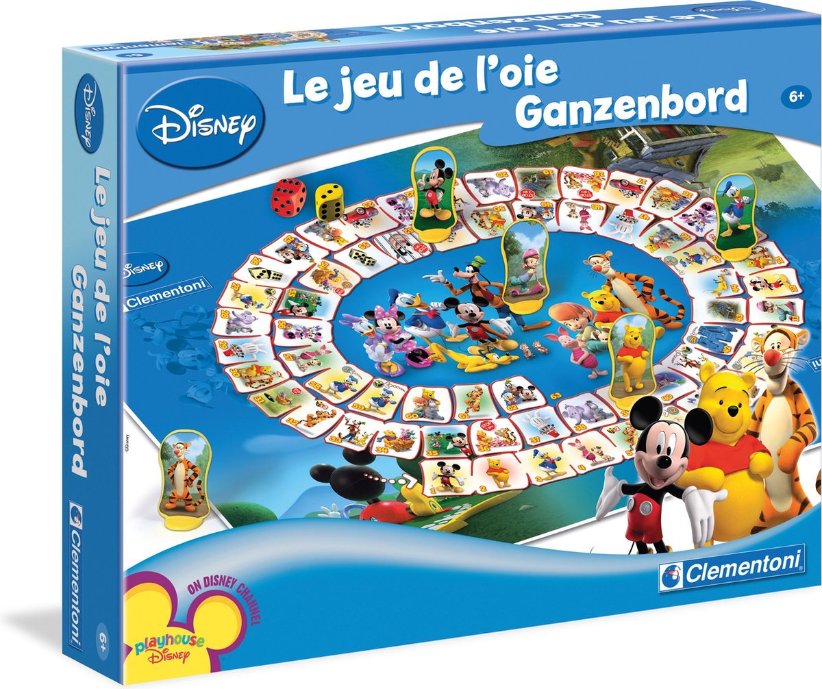 Clementoni Bordspellen - Ganzenbord Disney, Bordspel, 6+ jaar - 66273