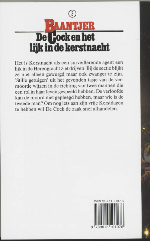De Cock en het lijk in de kerstnacht / Baantjer / 3 De Cock en het lijk in de kerstnacht / Baantjer / 3 achterkant